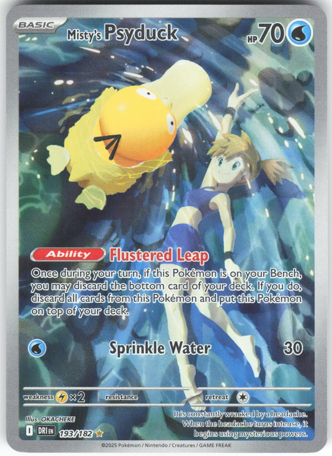 Misty's Psyduck 193/182 Illustration Rare Destined Rivals NM/M