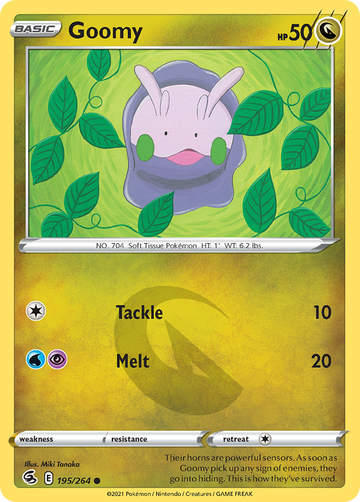 Goomy 195/264 Common Reverse Holo Fusion Strike NM/LP