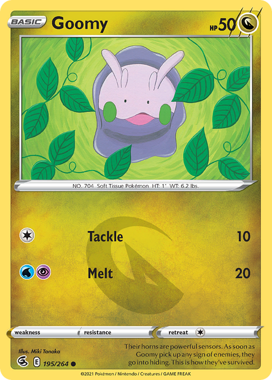 Goomy 195/264 Common Reverse Holo Fusion Strike NM/LP