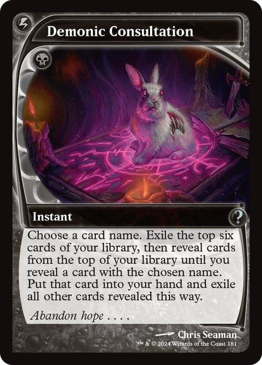 Demonic Consultation (Future Sight) 181 Uncommon Mystery Booster 2 NM/M