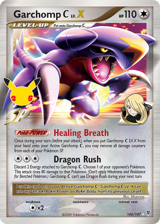 Garchomp C LV.X 145/147 Classic Collection Celebrations: Classic Collection NM/M