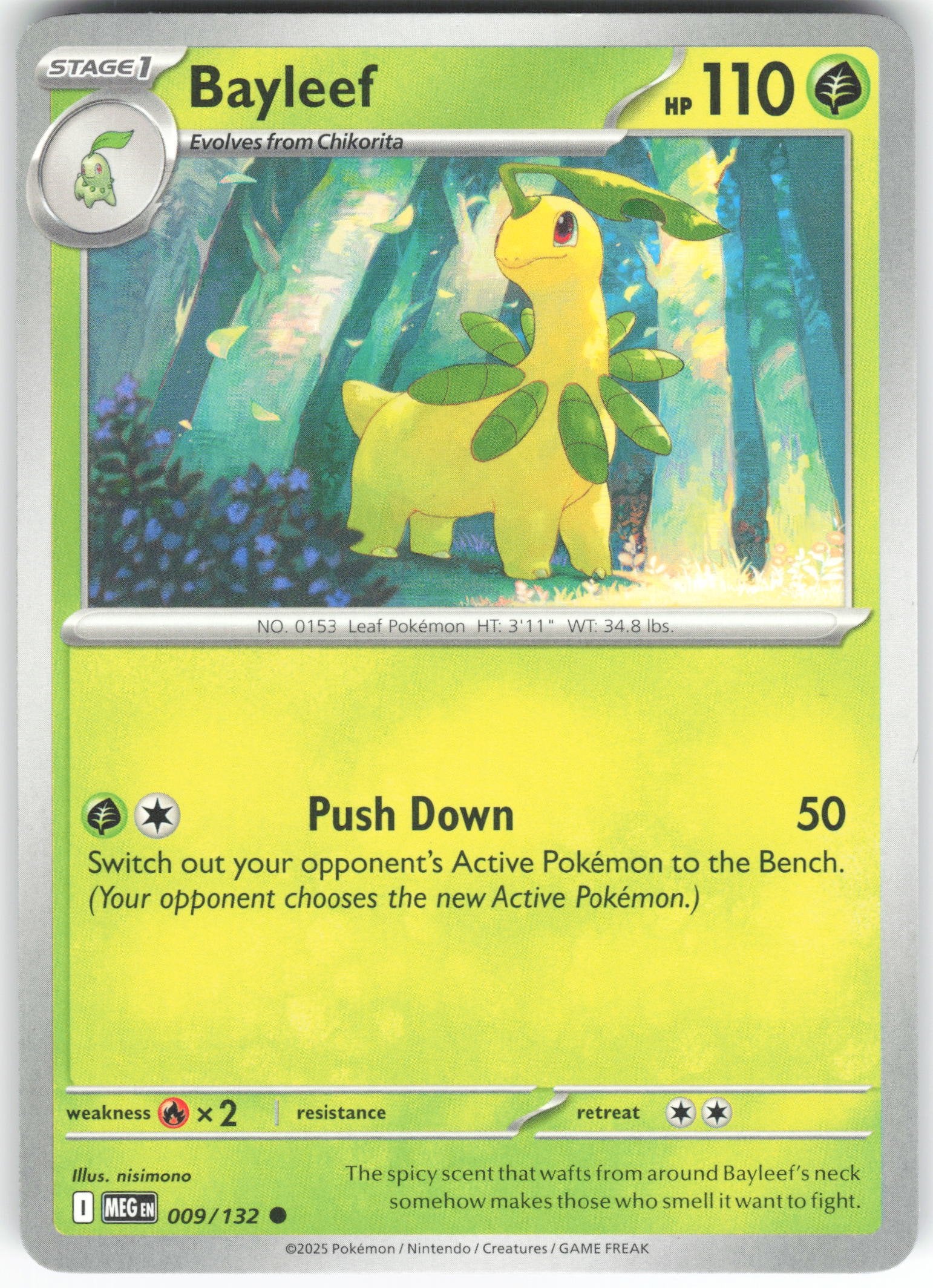 Bayleef Common ME01: Mega Evolution 009/132 NM