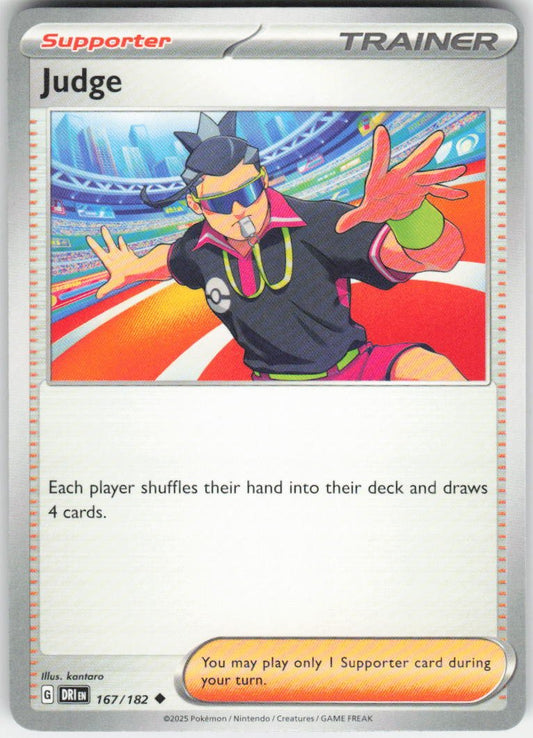 Judge - Uncommon SV10: Destined Rivals 167/182 NM