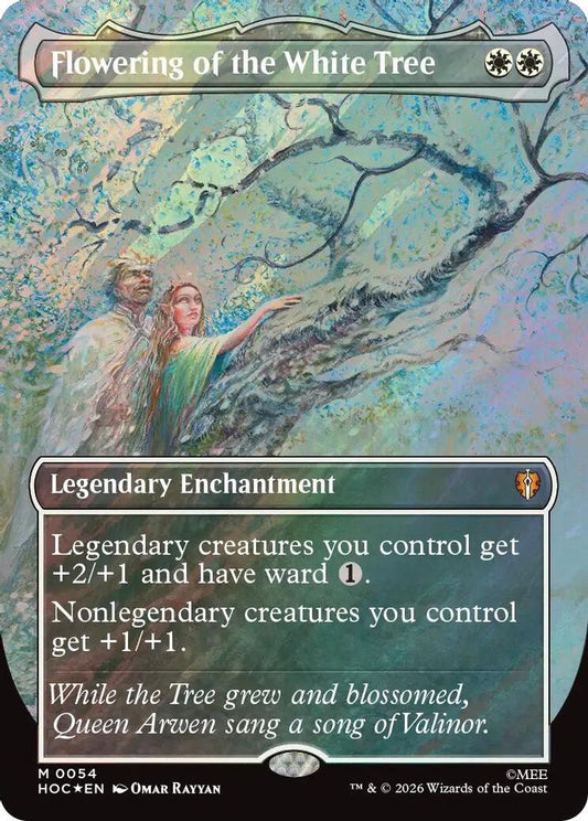 Flowering of the White Tree (Borderless) (Surge Foil) 54 The Hobbit: Eternal-Legal Holo NM/M