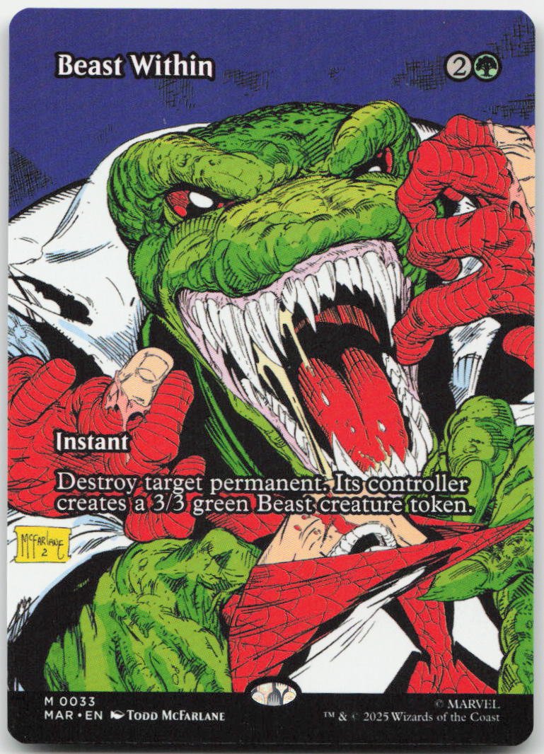 Beast Within (Borderless) M Marvel Eternal-Legal 33 NM