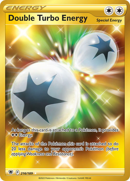Double Turbo Energy 216/189 Secret Rare Astral Radiance NM/M