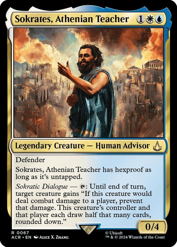 Sokrates, Athenian Teacher 67 Foil Rare Universes Beyond: Assassin's Creed NM/M