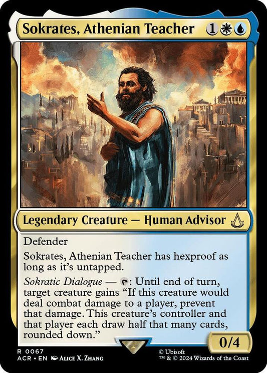 Sokrates, Athenian Teacher 67 Foil Rare Universes Beyond: Assassin's Creed NM/M