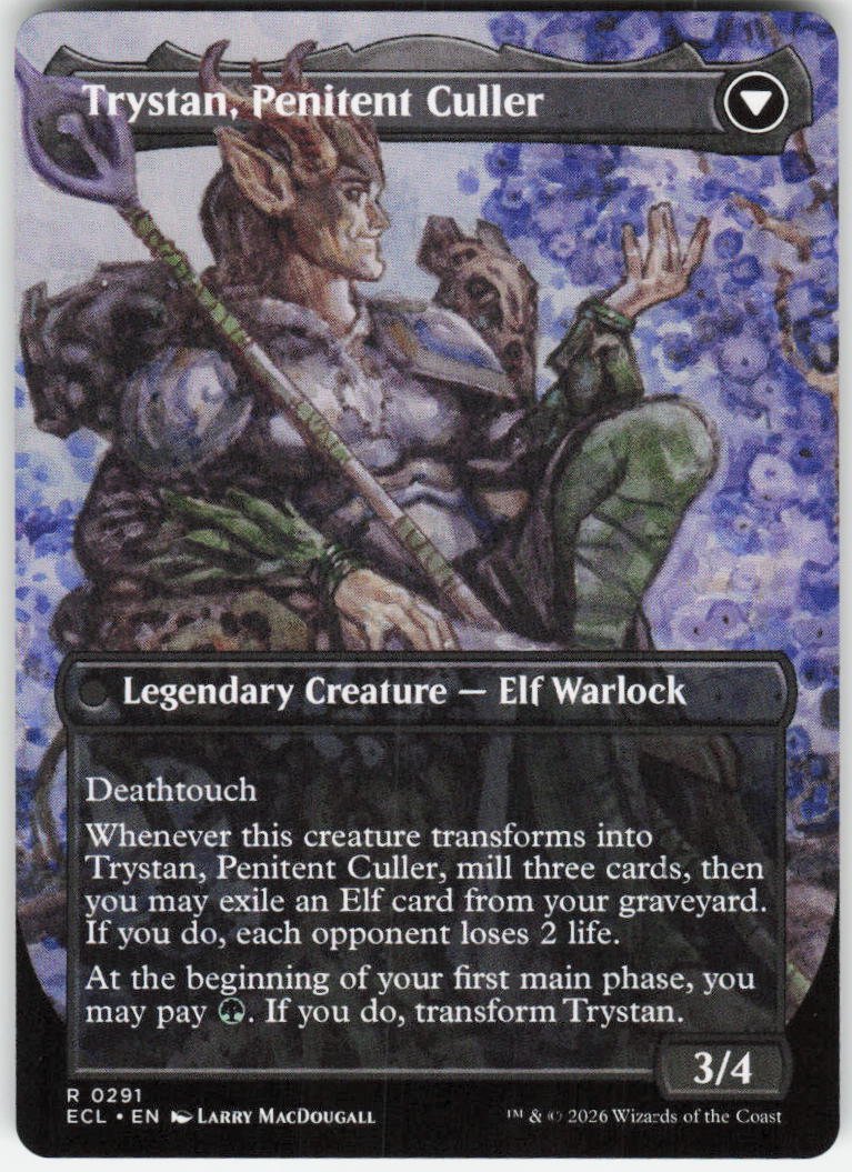 Trystan, Callous Cultivator (Borderless) R Lorwyn Eclipsed 291 NM (Back)