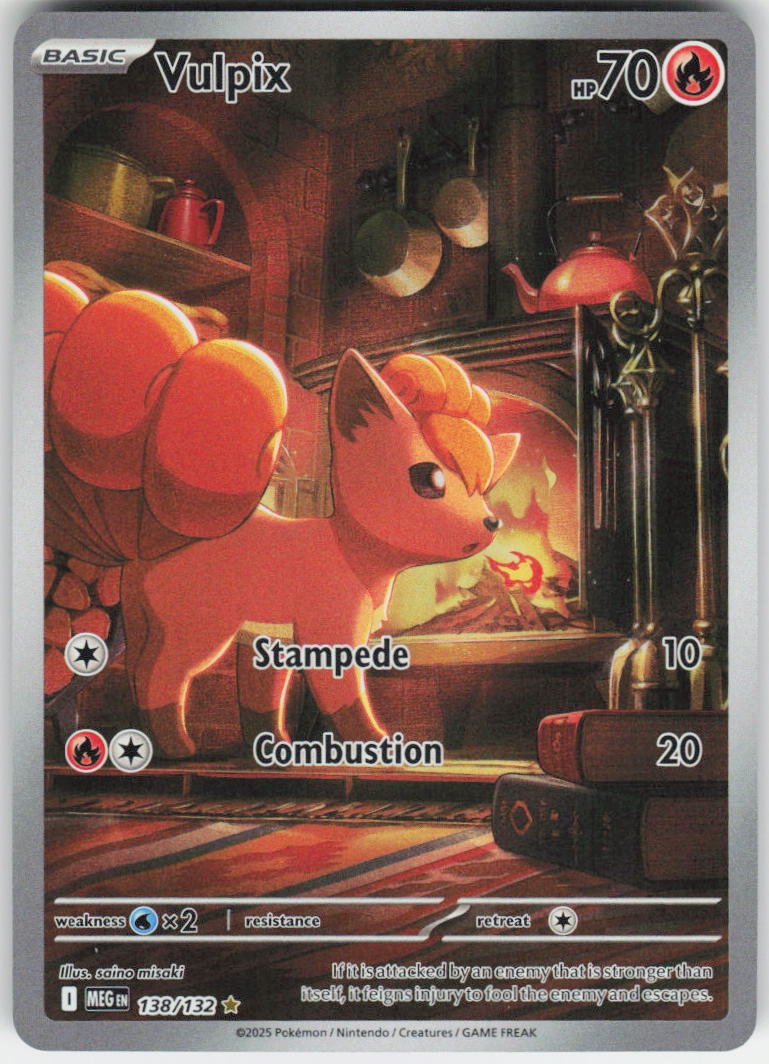 Vulpix - Illustration Rare ME01: Mega Evolution 138/132 NM