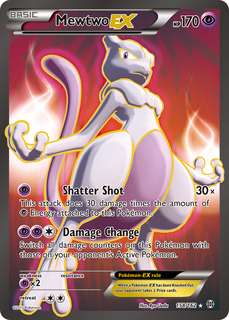 Mewtwo EX (oc) 158/162 Ultra Rare BREAKthrough NM/M