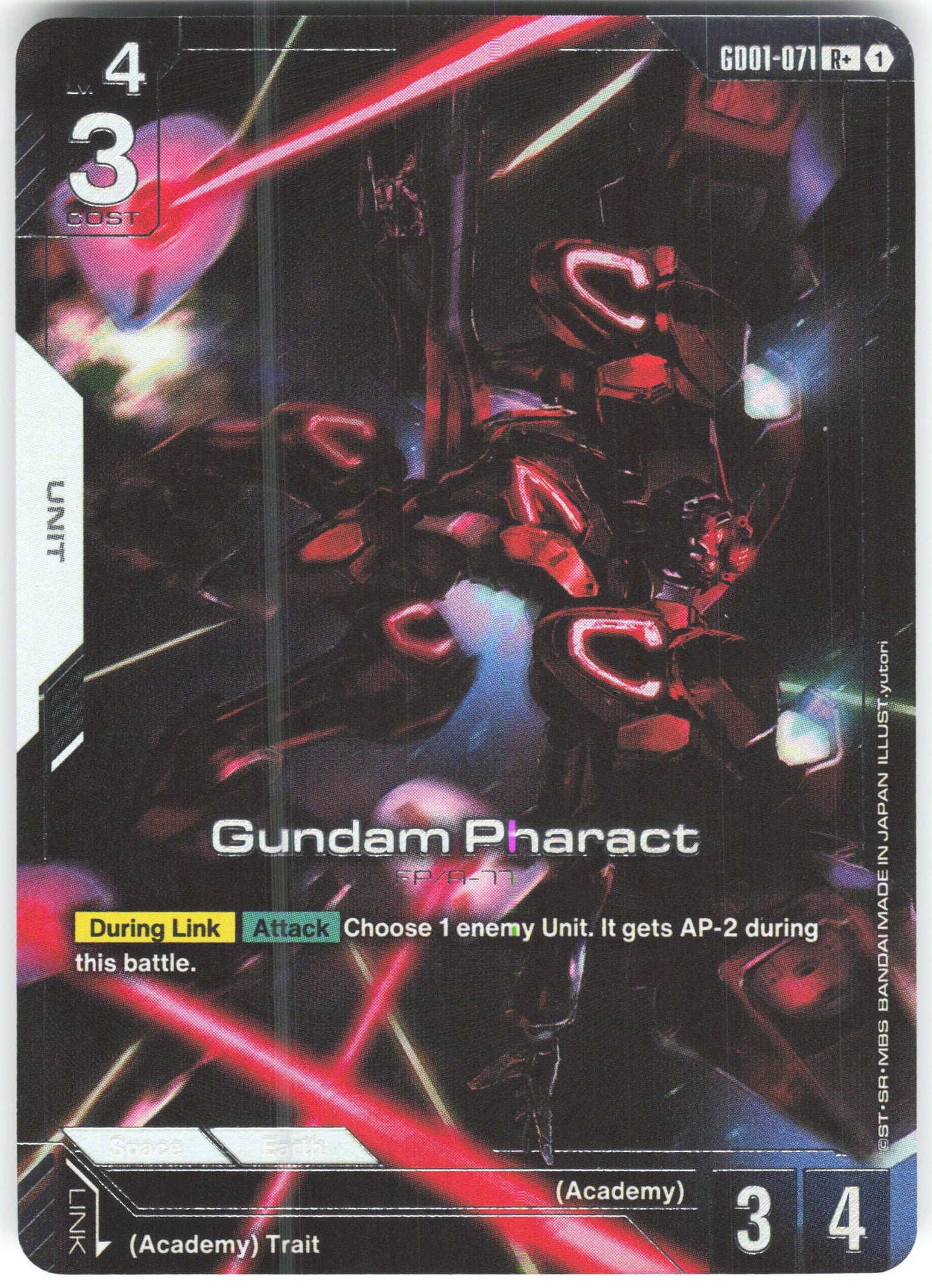 Gundam Pharact (R+) R+ Newtype Rising GD01-071 NM