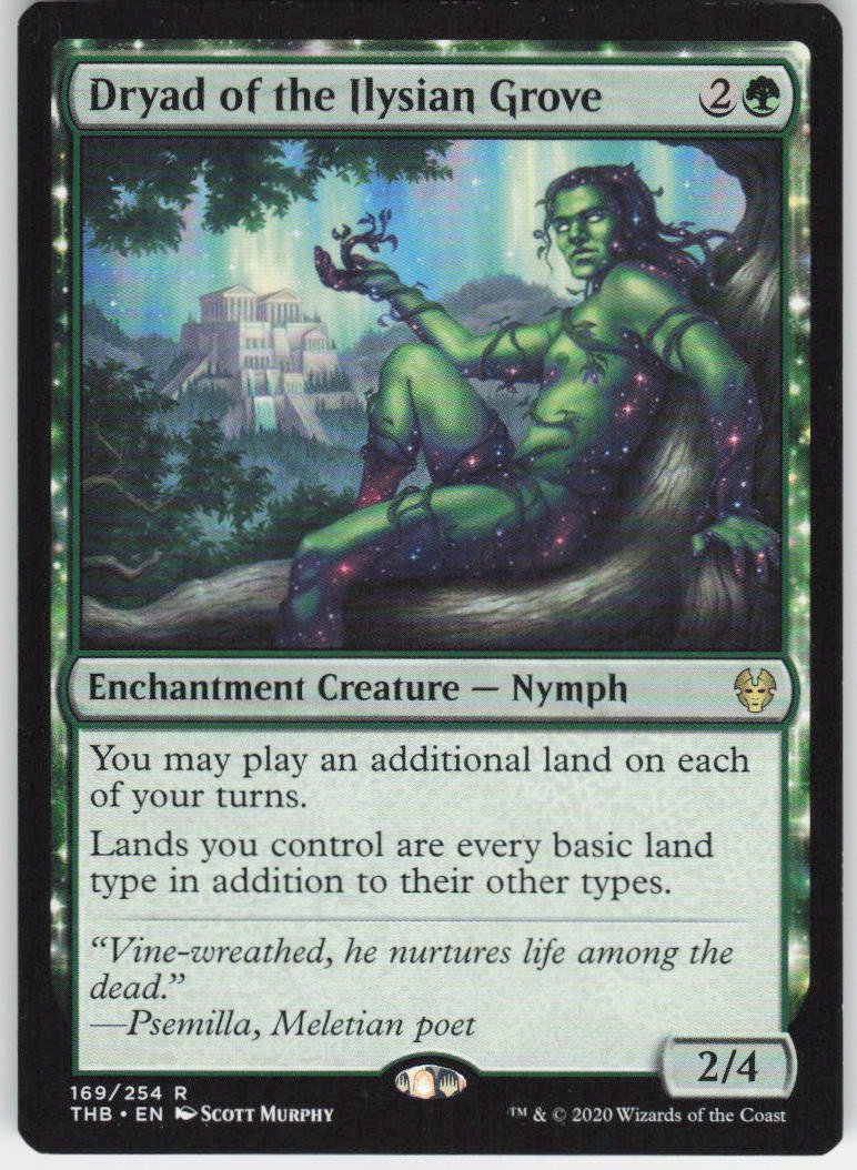 Dryad of the Ilysian Grove R Promo Pack: Theros Beyond Death 169 NM