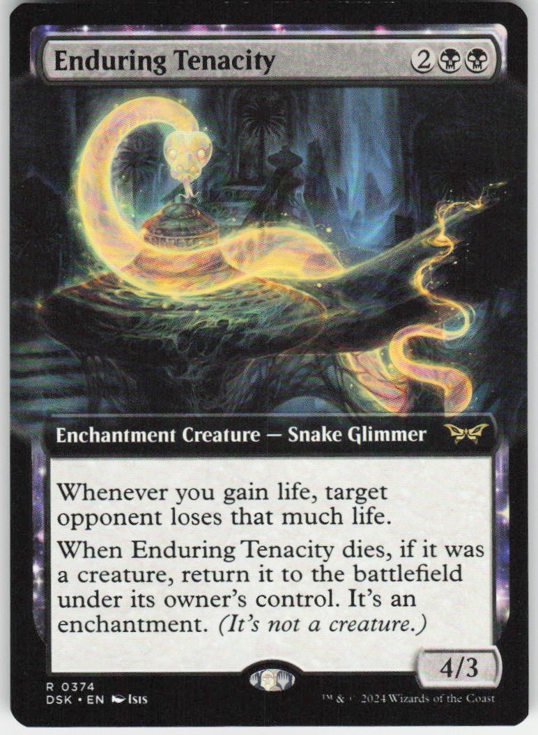 Enduring Tenacity (Extended Art) R Duskmourn: House of Horror 374 NM