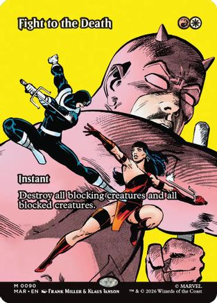 Fight to the Death (Borderless) 90 Mythic Marvel Universe Eternal-Legal NM/M