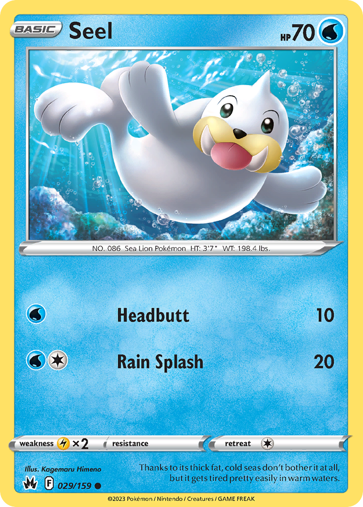 Seel 029/159 Common Reverse Holo Crown Zenith NM/LP