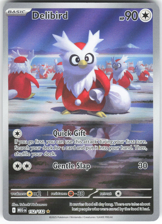 Delibird - Illustration Rare ME01: Mega Evolution 152/132 NM