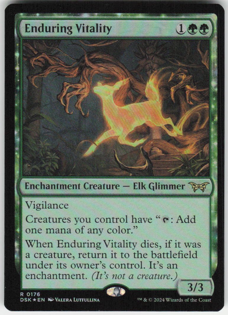 Enduring Vitality R Duskmourn: House of Horror 176 NM