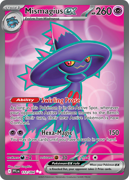 Mismagius ex 112/094 Ultra Rare Phantasmal Flames NM/M