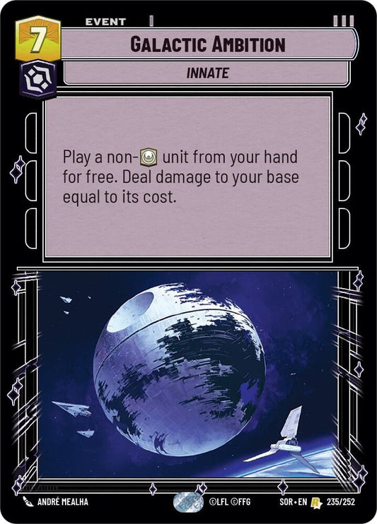 Galactic Ambition 235/252 Rare Foil Spark of Rebellion NM/M