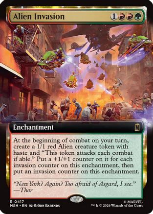 Alien Invasion (Extended Art) 417 Rare Marvel Super Heroes NM/M
