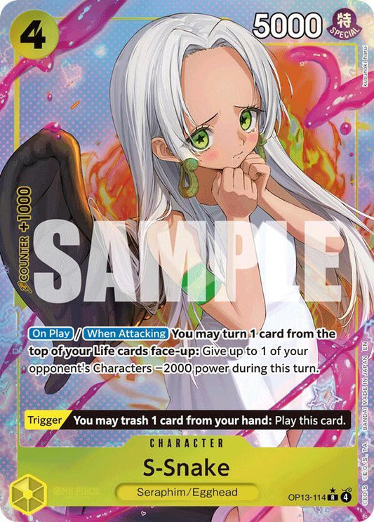 S-Snake (Alternate Art) OP13-114 Rare Carrying On His Will NM/M