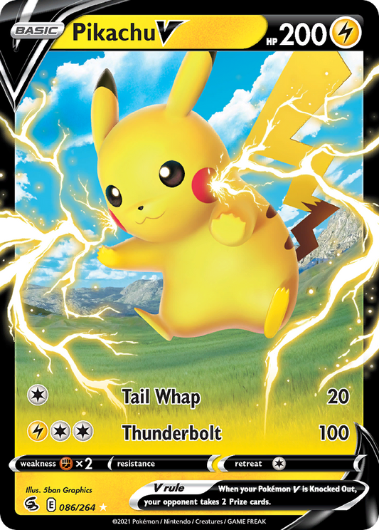 Pikachu V 086/264 V Rare Fusion Strike Holo NM/M