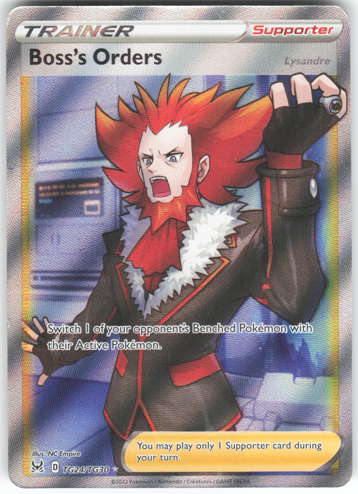 Boss's Orders TG24/TG30 Ultra Rare Lost Origin Trainer Gallery MP/D