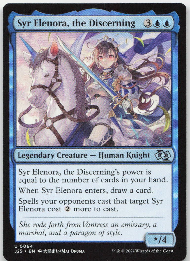 Syr Elenora, the Discerning (Anime) U Foundations Jumpstart 64 NM