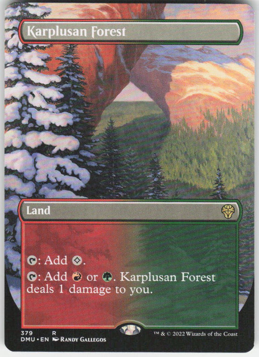 Karplusan Forest (Borderless) R Dominaria United 379 NM