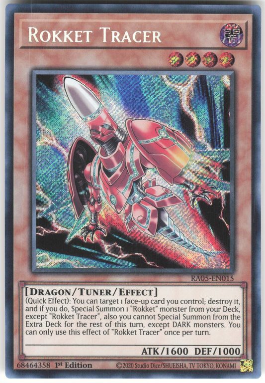 Rokket Tracer (Secret Rare) Secret Rare Rarity Collection 5 RA05-EN015 NM