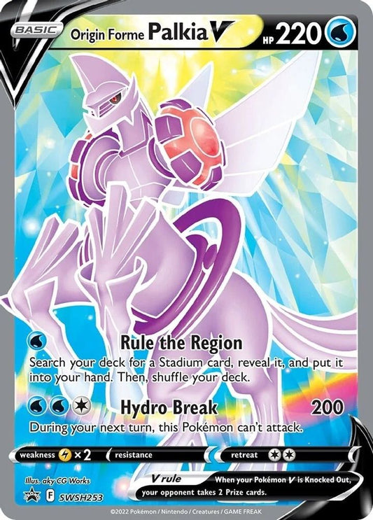 Origin Forme Palkia V SWSH253 Promo Sword & Shield Promo Holo NM/M