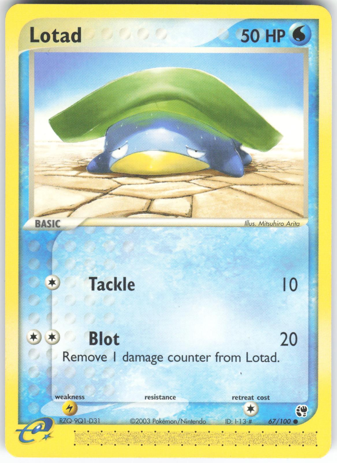 Lotad 67/100 Common Sandstorm NM/M