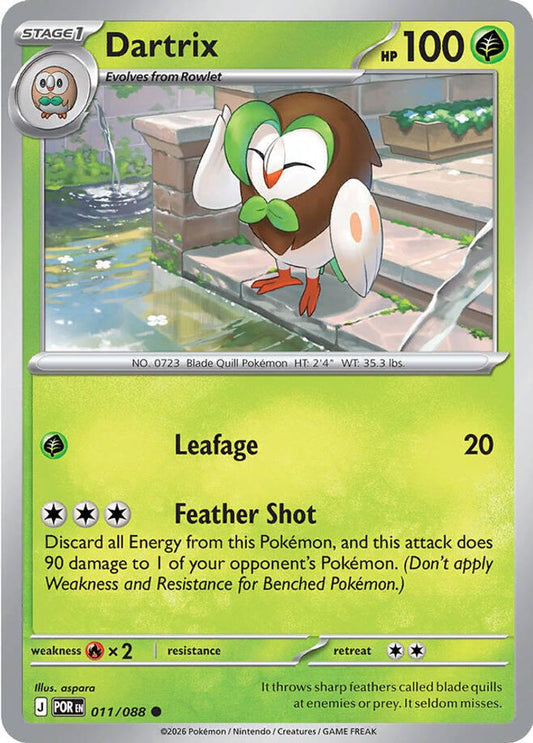 Dartrix 011/088 Common Reverse Holo Perfect Order NM/M