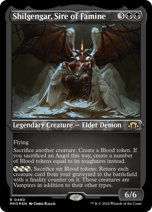 Shilgengar, Sire of Famine (Foil Etched) 480 Rare Modern Horizons 3 Foil NM/M