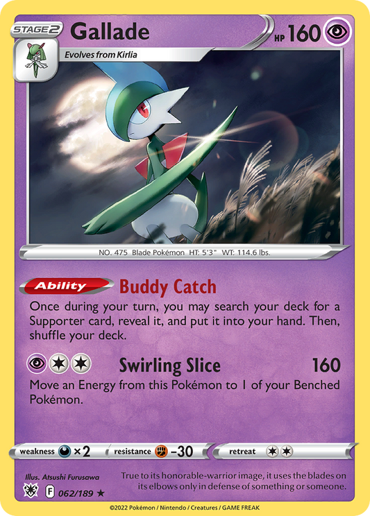 Gallade 062/189 Rare Astral Radiance Holo NM/LP
