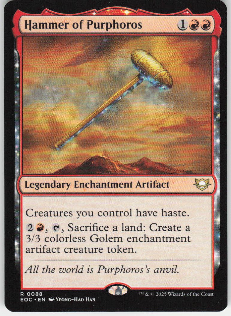 Hammer of Purphoros R Commander: Edge of Eternities 88 NM