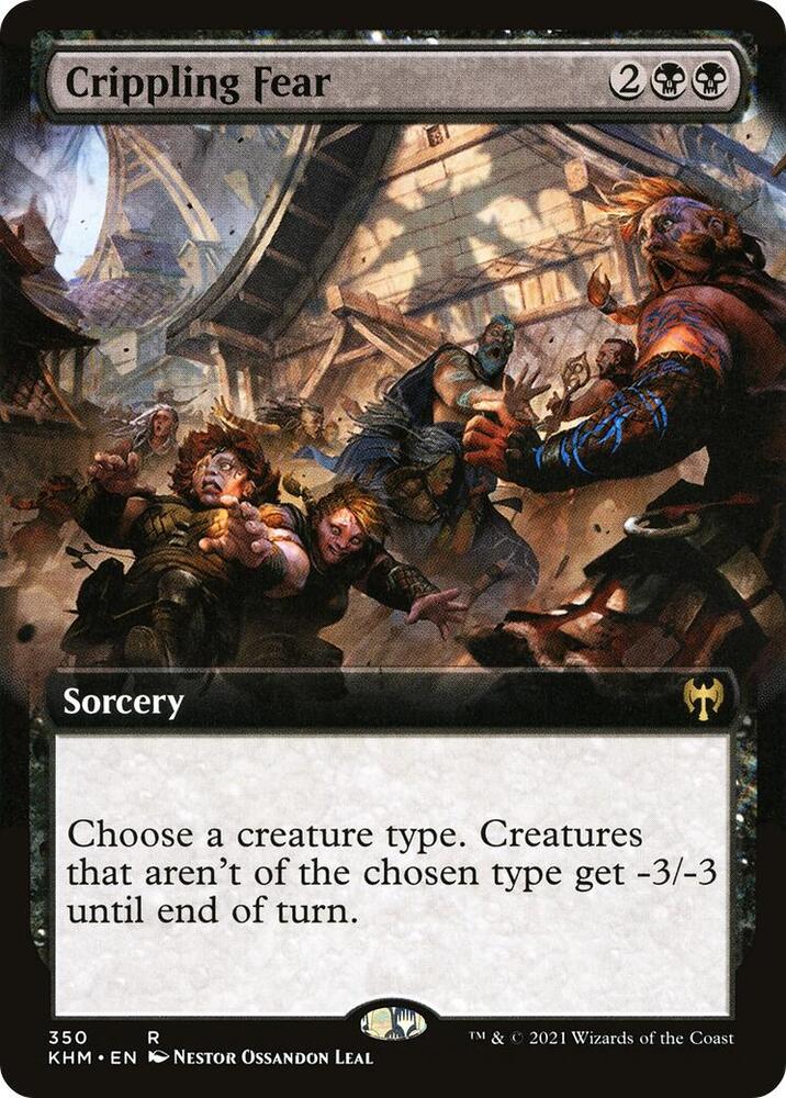 Crippling Fear (Extended Art) 350 Rare Kaldheim NM/M