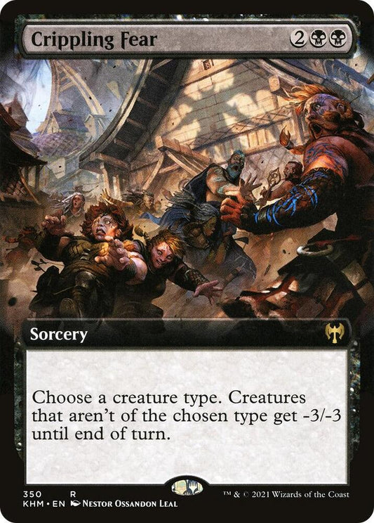 Crippling Fear (Extended Art) 350 Rare Kaldheim NM/M