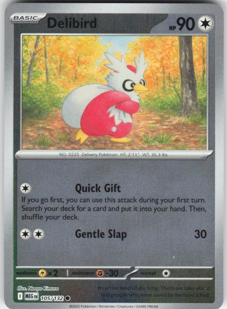 Delibird - Common ME01: Mega Evolution 105/132 NM