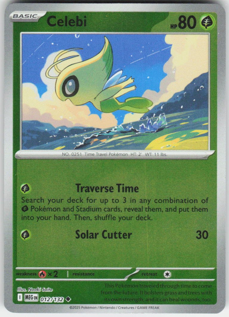Celebi Uncommon ME01: Mega Evolution 012/132 NM