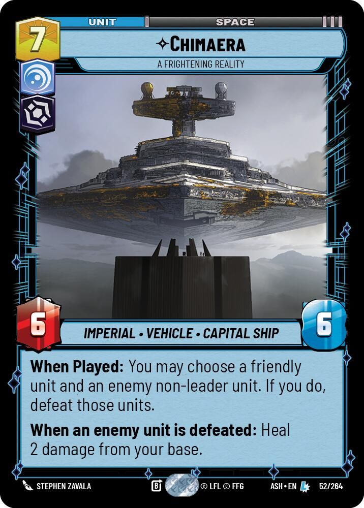 Chimaera - A Frightening Reality 52/264 Legendary Ashes of the Empire NM/M