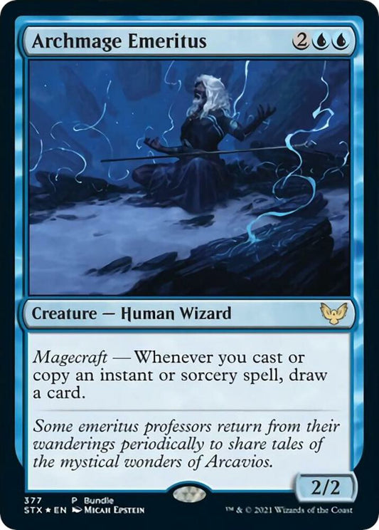 Archmage Emeritus (STX Bundle) 377 Foil Unique and Miscellaneous Promos NM/M