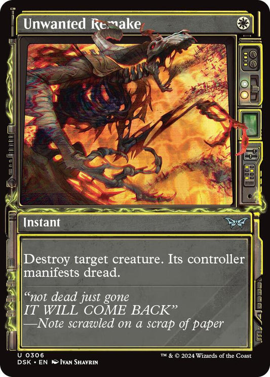 Unwanted Remake (Showcase) 306 Foil Uncommon Duskmourn: House of Horror NM/M