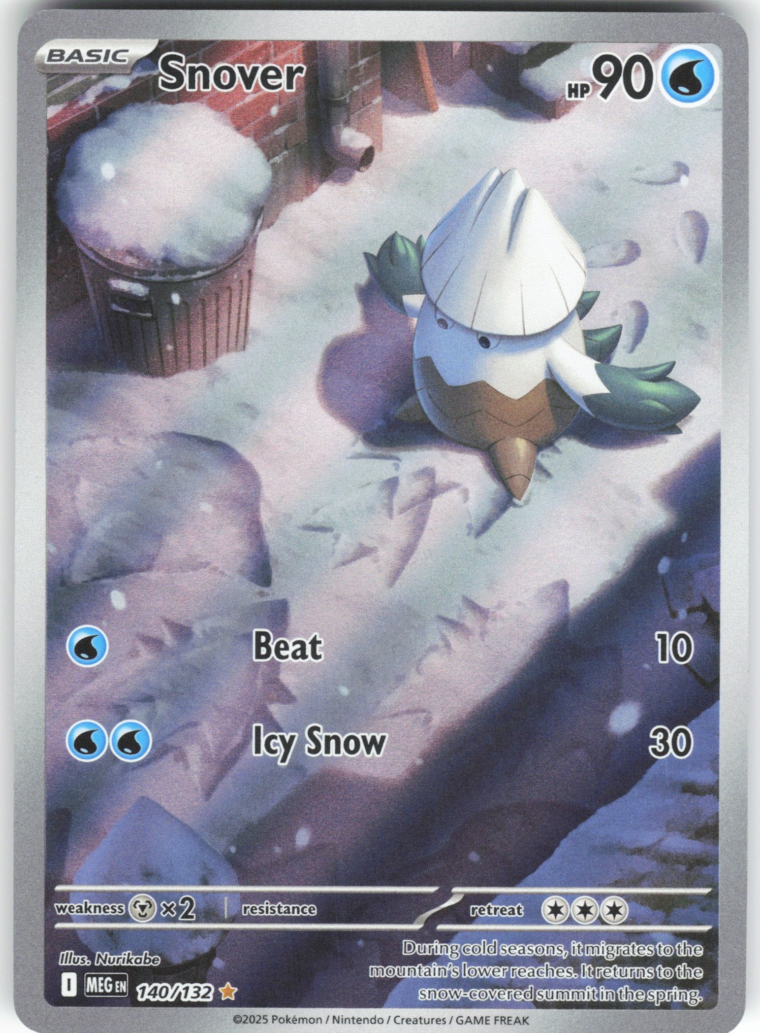 Snover - Illustration Rare ME01: Mega Evolution 140/132 NM