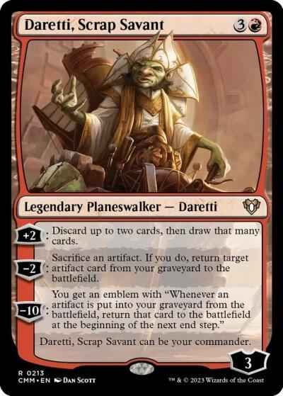 Daretti, Scrap Savant 213 Rare Commander Masters NM/M