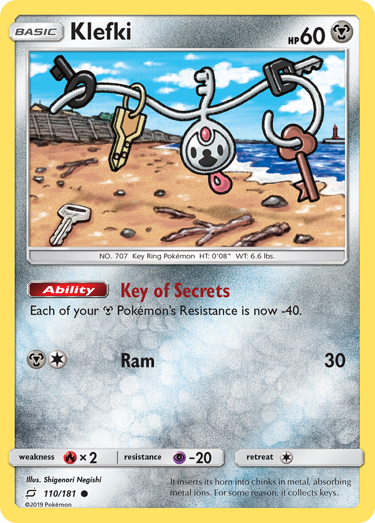 Klefki 110/181 Common Team Up NM/LP