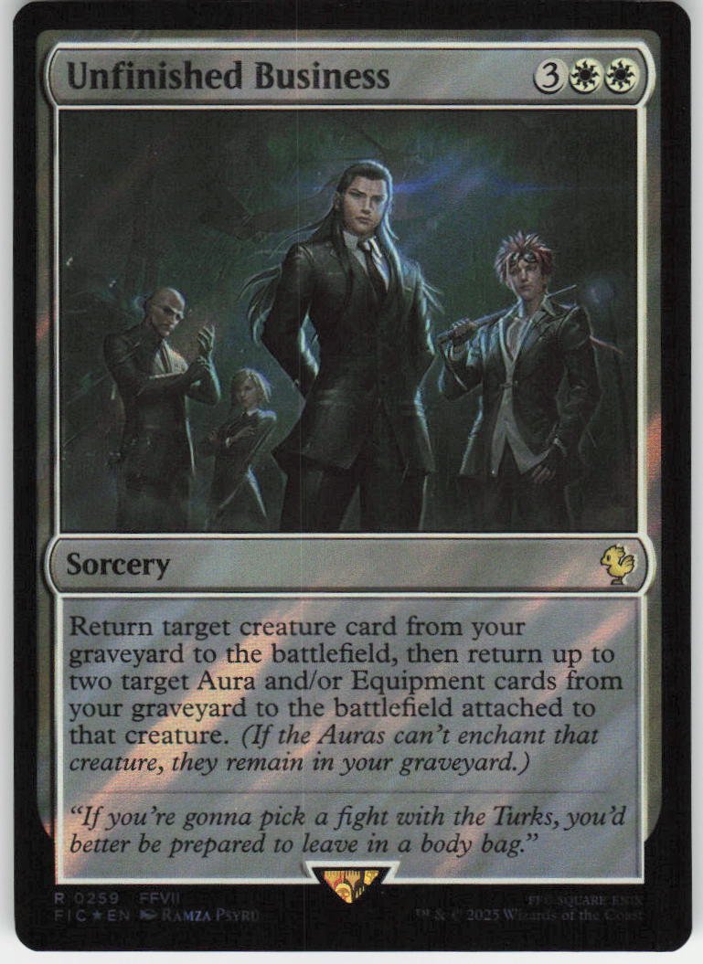 Unfinished Business (Surge Foil) R Commander: FINAL FANTASY 259 NM