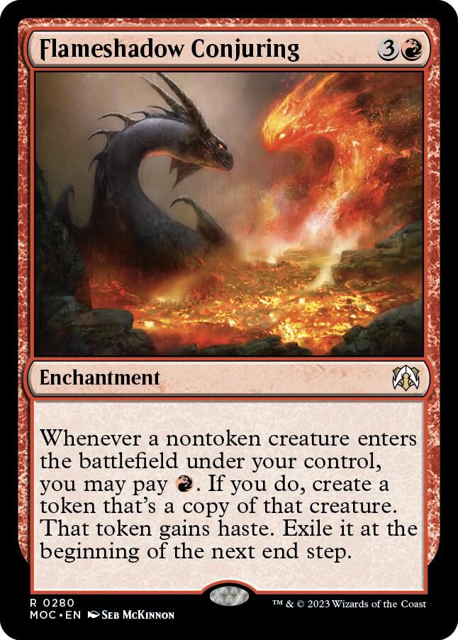 Flameshadow Conjuring 280 Rare Commander: March of the Machine NM/M