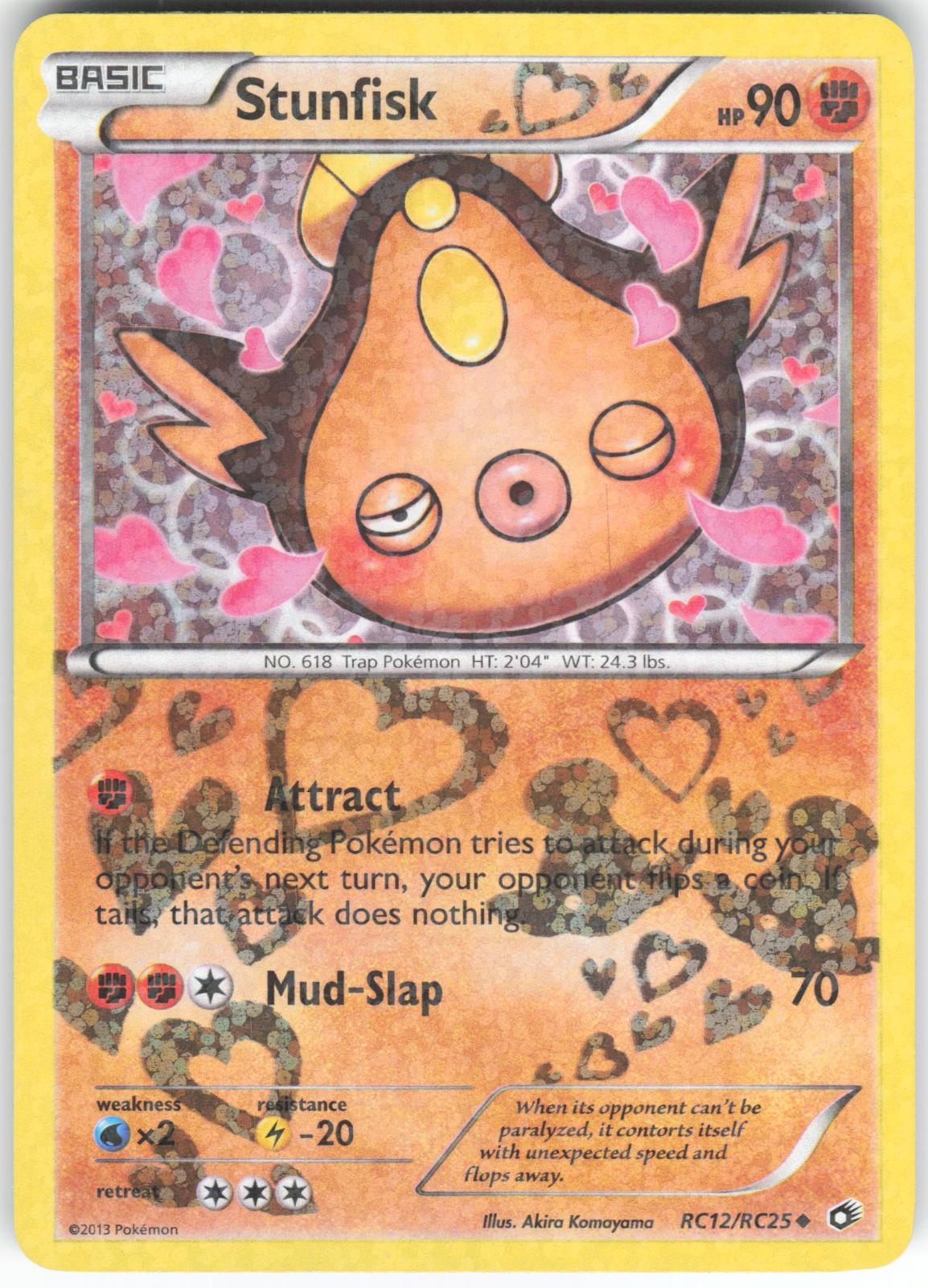 Stunfisk RC12/RC25 Uncommon Legendary Treasures: Radiant Collection Holo LP